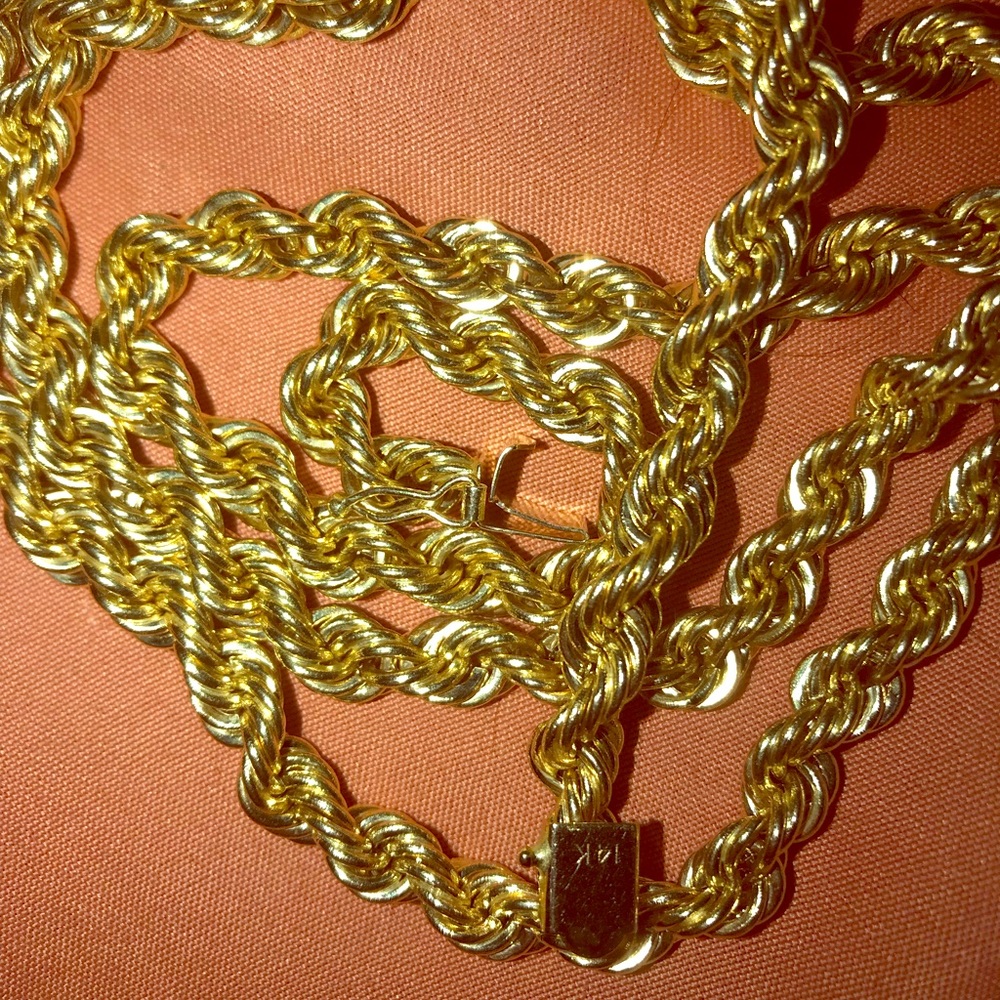 Real Gold Rope Chain